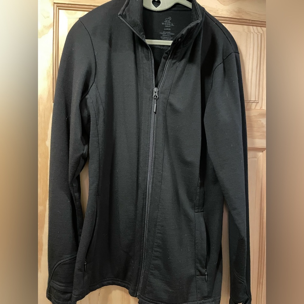 Wool X Finley size L black merino blend jacket